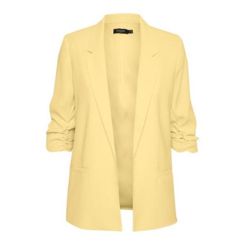 Pale Banana Blazer Jas Soaked in Luxury , Yellow , Dames