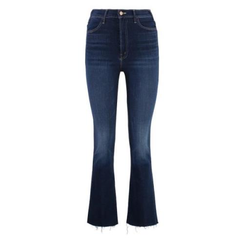 Stretch katoenen jeans met koperen details Mother , Blue , Dames