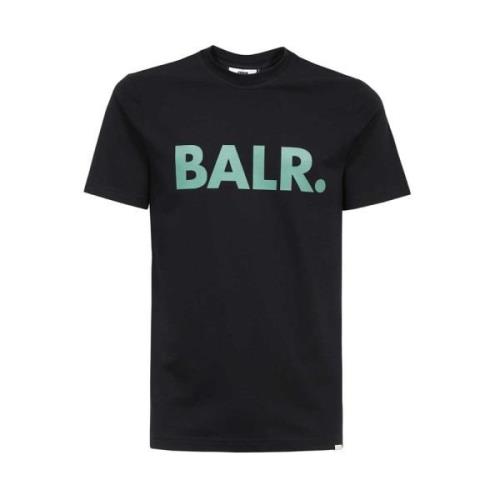 Katoenen Logo T-shirt Balr. , Black , Heren