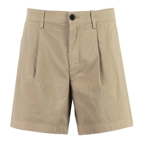 Katoenen Bermuda Shorts met Zakken Department Five , Beige , Heren