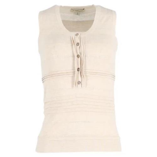 Pre-owned Cotton tops Burberry Vintage , Beige , Dames