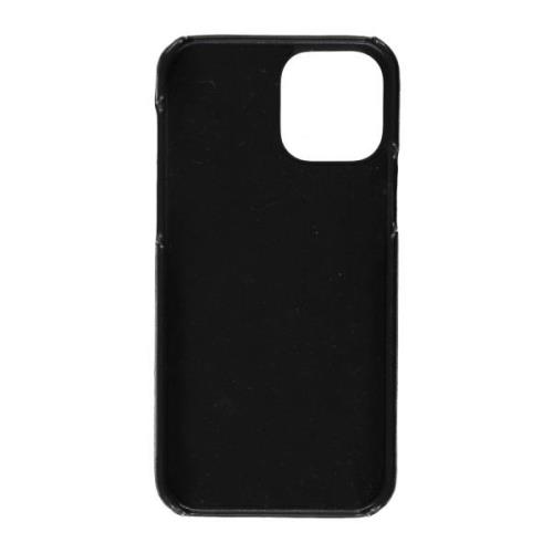 Metaal Leder Polyester iPhone 12/12Pro Hoesje Ambush , Black , Dames