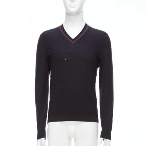 Pre-owned Wool tops Gucci Vintage , Blue , Heren