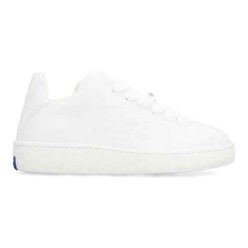 Leren lage sneakers Burberry , White , Dames