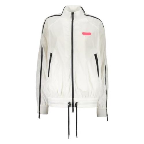 Katoenen bomberjack met geribbelde kraag Dsquared2 , White , Dames