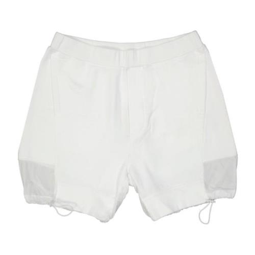 Witte Logo Katoenen Shorts Ss22 Dsquared2 , White , Heren