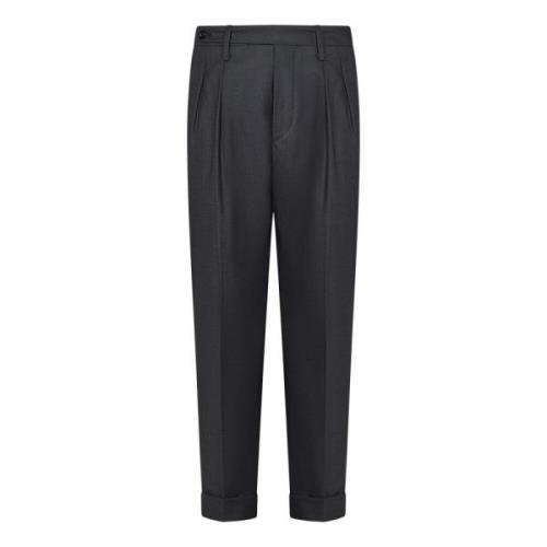 Grijze Geplooide Broek Aw24 Michael Coal , Gray , Heren