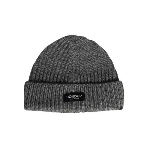 Geribbelde Gebreide Beanie Dondup , Gray , Heren