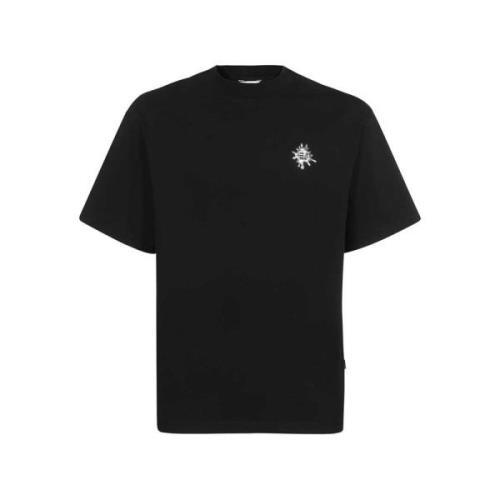 Katoenen Logo T-shirt Eytys , Black , Heren