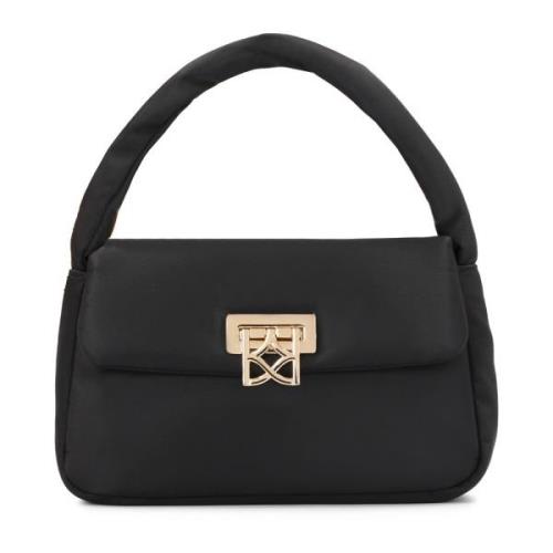 Stijlvolle Stoffen Handtas Kazar , Black , Dames