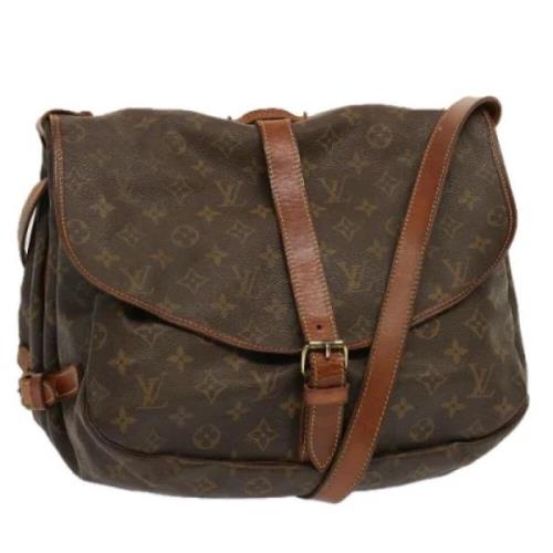 Pre-owned Canvas louis-vuitton-bags Louis Vuitton Vintage , Brown , Da...