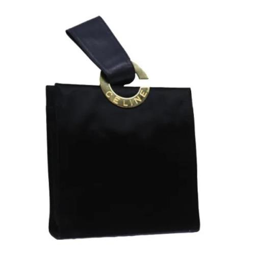 Pre-owned Silk handbags Celine Vintage , Black , Dames