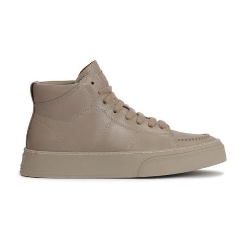 Leren sneakers voor heren met hogere schacht Kazar , Beige , Heren