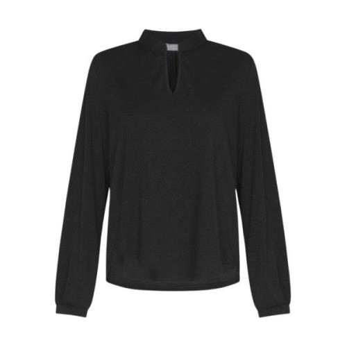 Stijlvolle Lange Mouw Blouse No man's land , Black , Dames