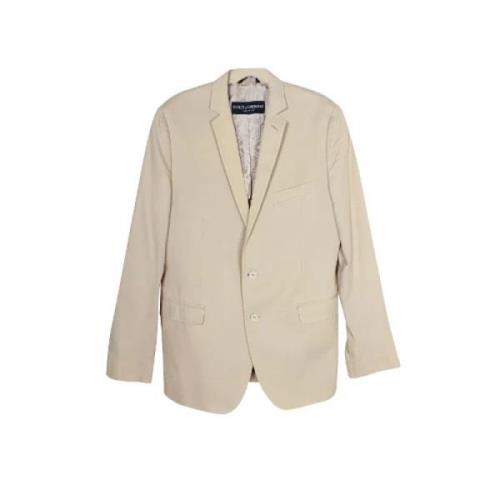 Pre-owned Cotton outerwear Dolce & Gabbana Pre-owned , Beige , Heren