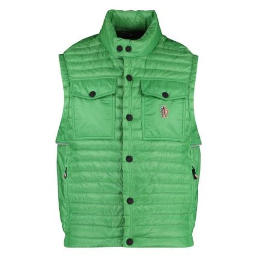 Stijlvolle Puffer Vest voor Mannen Moncler , Green , Heren