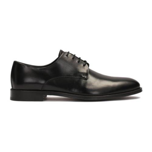 Elegante Zwarte Derby Halfschoenen Kazar , Black , Heren