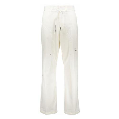 Stijlvolle Techno Fabric Track Pants Off White , White , Heren