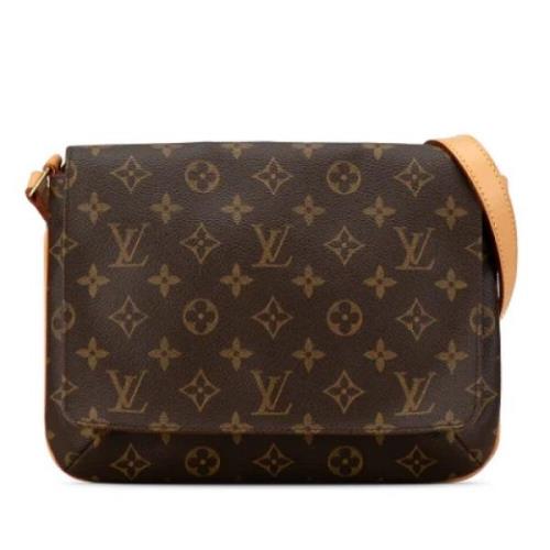 Pre-owned Canvas louis-vuitton-bags Louis Vuitton Vintage , Brown , Da...