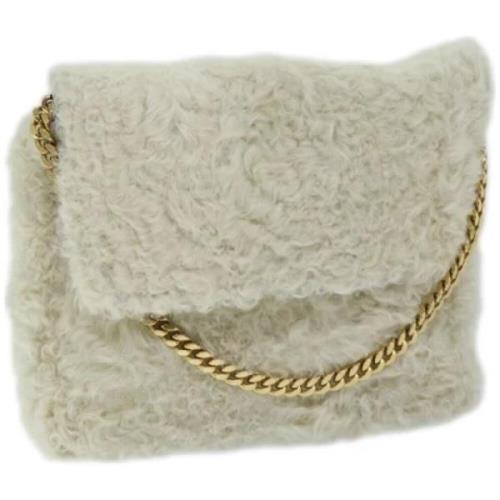 Pre-owned Wool celine-bags Celine Vintage , White , Dames