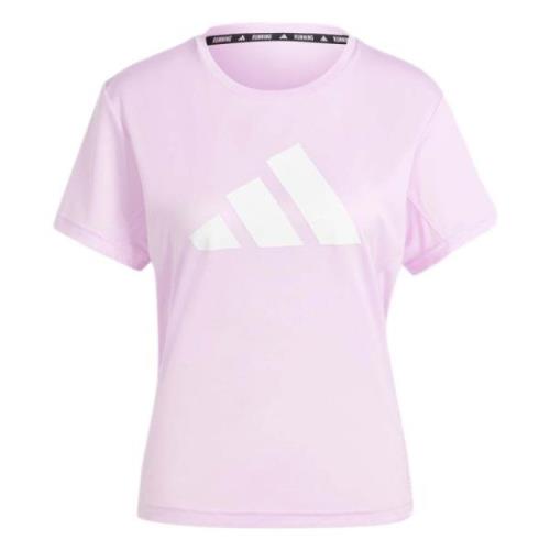 Run It T-shirt Adidas , Pink , Dames