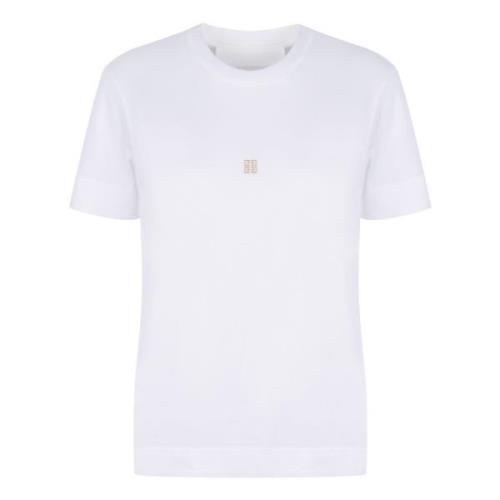 Katoenen Logo T-shirt Givenchy , White , Dames