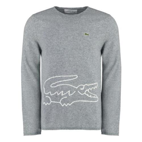 Lacoste Wol Crew-Neck Sweater Comme des Garçons , Gray , Heren