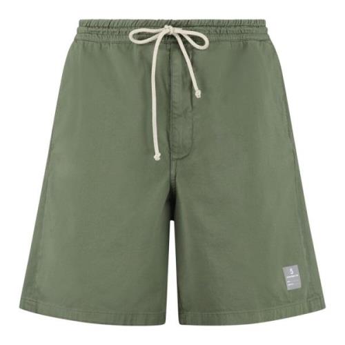 Katoenen Bermuda Shorts met Ritssluiting Department Five , Green , Her...