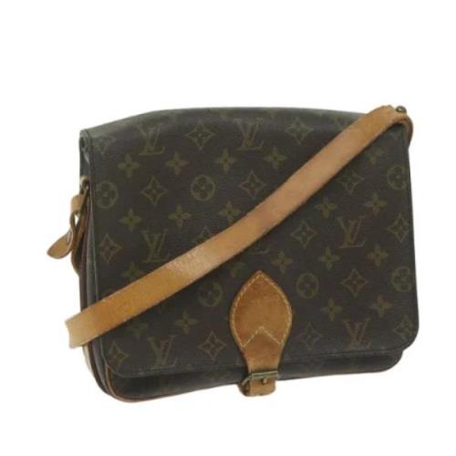 Pre-owned Canvas shoulder-bags Louis Vuitton Vintage , Brown , Dames