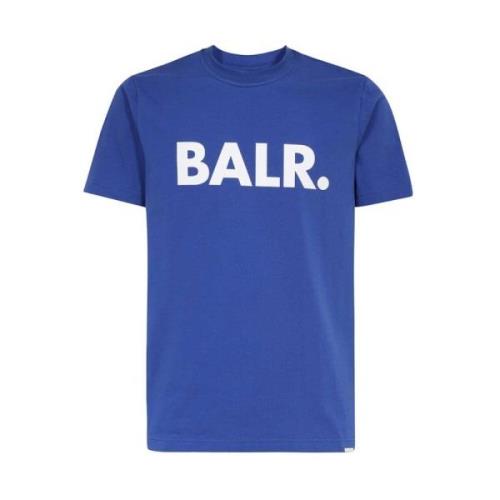 Katoenen Logo T-shirt Balr. , Blue , Heren