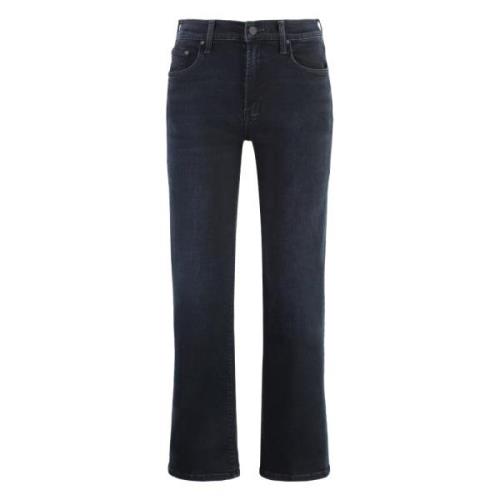 Straight-leg jeans met metalen details Mother , Blue , Dames