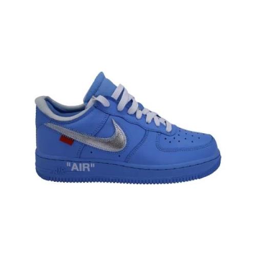 Leather sneakers Off White , Blue , Dames