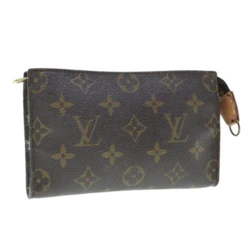 Pre-owned Canvas pouches Louis Vuitton Vintage , Brown , Dames