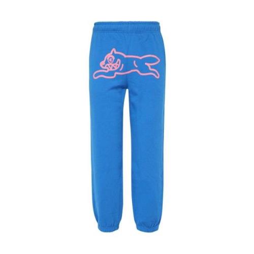 Logo detail katoenen track-pants Icecream , Blue , Heren