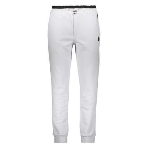 Logo Patch Jersey Sweatpants Philipp Plein , White , Heren