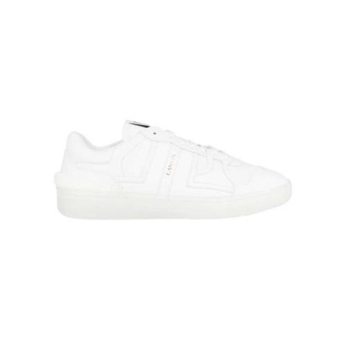 Suede Low-top Sneakers Lanvin , White , Heren