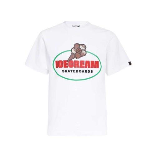 Klassiek T-Shirt Icecream , White , Heren