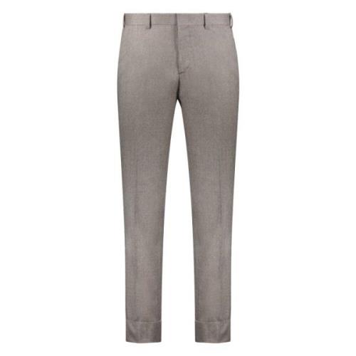 Getailleerde wollen broek Brioni , Gray , Heren