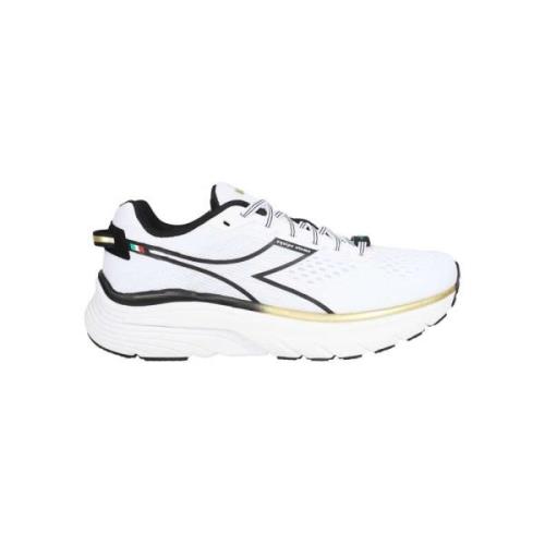 Nylon Low-Top Sneakers Ronde Neus Diadora , White , Heren