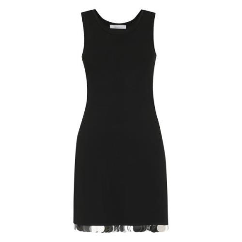 Pailletversierde Viscose Mini Jurk Paco Rabanne , Black , Dames