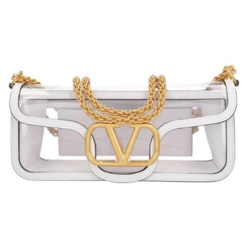 Leather shoulder-bags Valentino , White , Dames