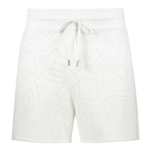 Geperforeerde Techno Fabric Shorts Salvatore Ferragamo , White , Dames