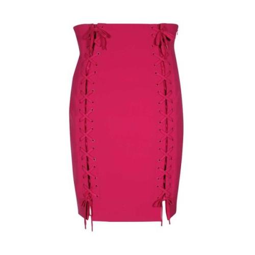 Kokerrok met zijsplitten Moschino , Purple , Dames