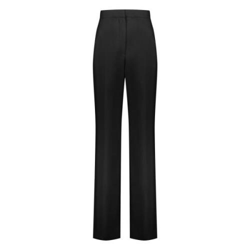 Wollen Broek Voor Achterzak 100% Wol Alexander McQueen , Black , Dames