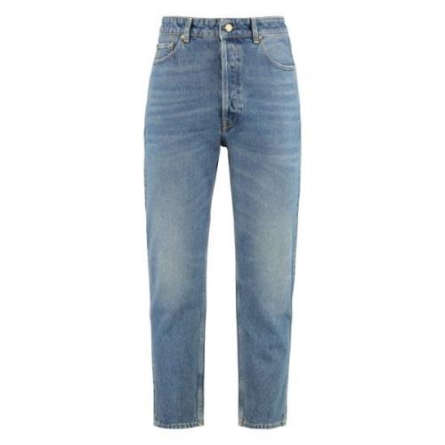 Blije Straight Leg Jeans met Contraststiksels Golden Goose , Blue , He...