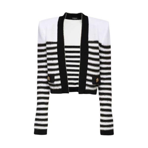 Stijlvolle Jas voor Trendy Looks Balmain , White , Dames