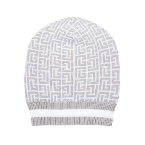 Wollen Hoed met FF-logo Balmain , White , Dames