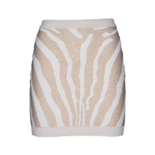 Stijlvolle Rok voor Trendy Fashionistas Balmain , Multicolor , Dames