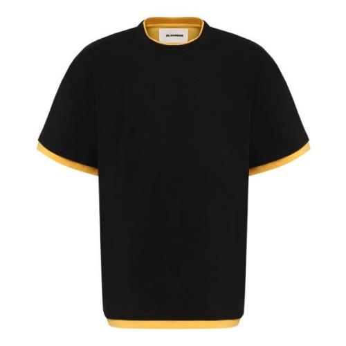 T-Shirts Jil Sander , Black , Heren