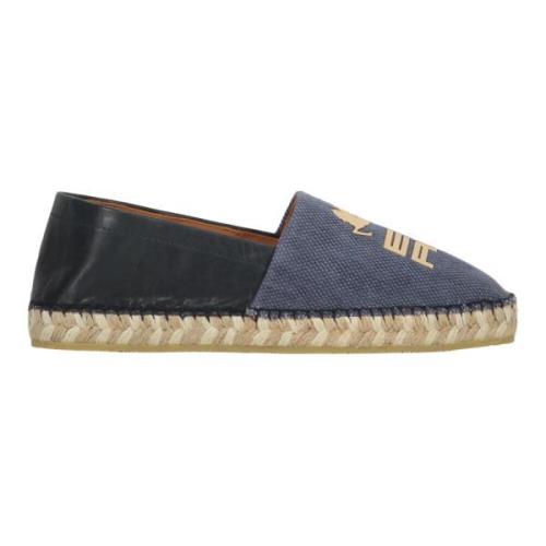 Denim espadrilles met leren inzetstukken Etro , Blue , Dames